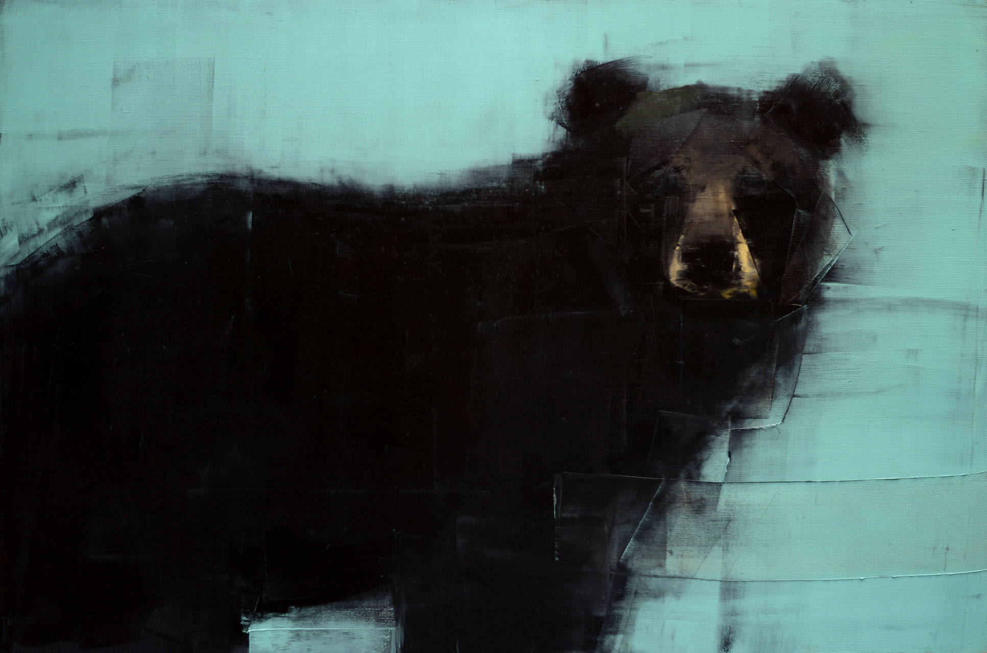 Black Bear (on Blue)